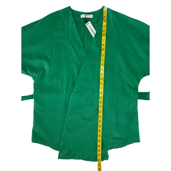 Commense Green Wide Leg Pants with Tie Waist - Picture 11 of 16